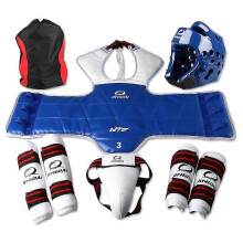 (As show, One size) taekwondo protective gear 5-piece set for competition (male)