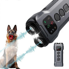 (As show, One size) P9 Dog Bark Deterrent Devices Smart Ultra-Sonic Anti-Barking Device with LED Lights Rechargeable Bar