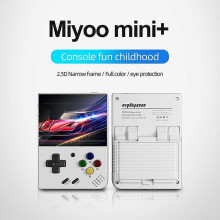 (As show, One size) Miyoo Mini Plus+ Portable Game Console 3.5" IPS Screen ARM Cortex-A7 OTG PS1 GBA Games Portable Gami