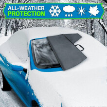 (As show, One size) Windshield Cover for Ice and Snow, 600D Oxford Fabric Waterproof Magnetic Windshield Protector for H