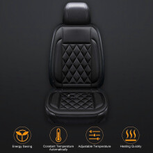 (As show, One size) 12V Heated Seat Cushion for Car Seat Cushion Car Seat Cover Heating Quickly, Adjustable Temperature