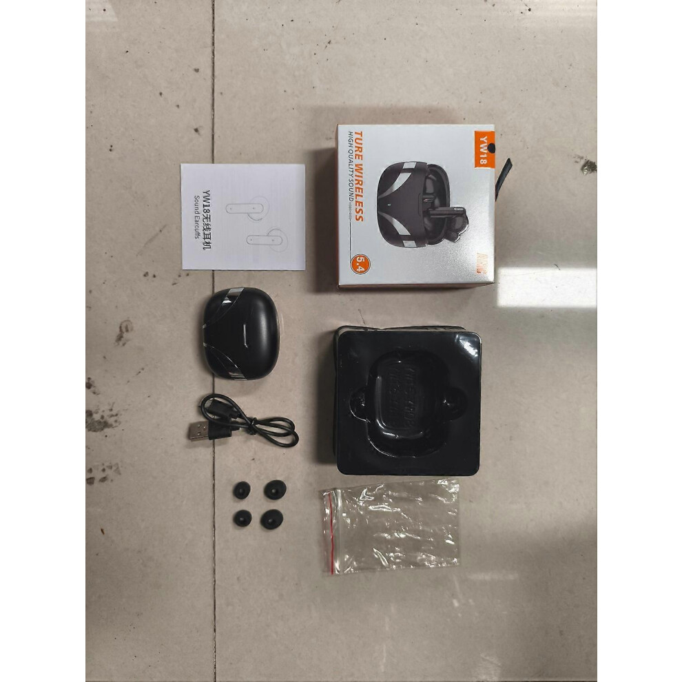 (As Show, One Size) Bt 5.4 Wireless Music Headphones With Microphone Noise Reduction Earbuds Sweatproof Sport Headset In 6909775589205