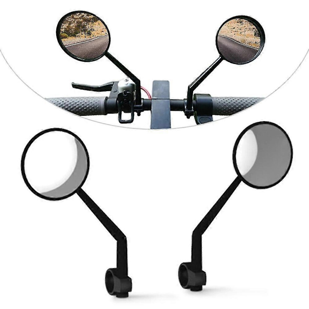 Kikidex (As Show, One Size) 2 Pcs Bicycle Mirror Rearview Mirrors Rear View Glass For Xiaomi Mijia M365 Electric Scooter Bicycle Cycling Accessories Blue