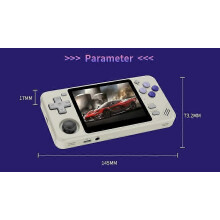 (As show, One size) Powkiddy RGB10X Retro Handheld Game Console Portable Game Player with TF Game Card Open Source Syste