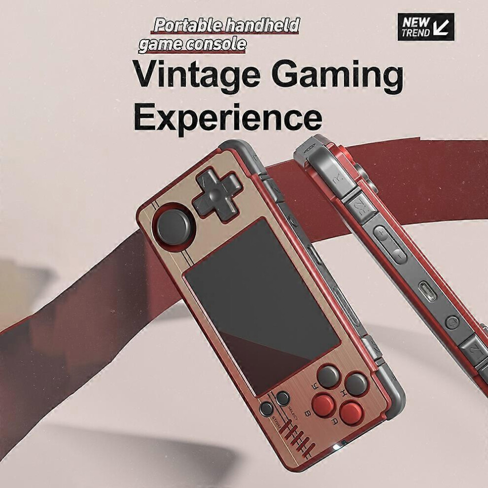 (As Show, One Size) Miyoo A30 Portable Handheld Game Console Vintage Gaming Linux System 2.8" Ips Wifi Multiplayer Port Red/White/Gray 6909775651193