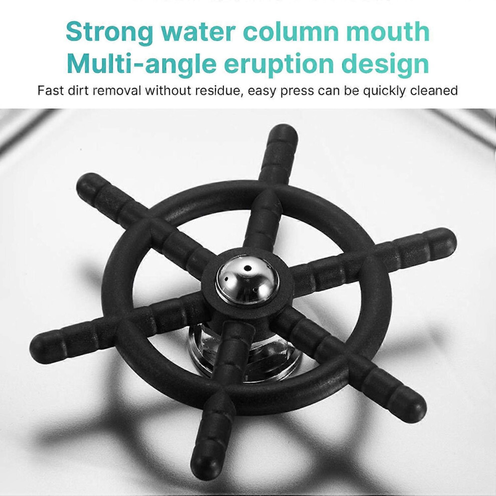 (As Show, One Size) Built-In Glass Rinser For Kitchen Sink Stainless Steel Bottle Washer Automatic Multi-Hole Spraying C 6909775535219