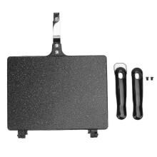 (As show, One size) Sandwich Maker Grilled Sandwich Panini Maker Pan Non Stick Stovetop Toasted Sandwich Maker