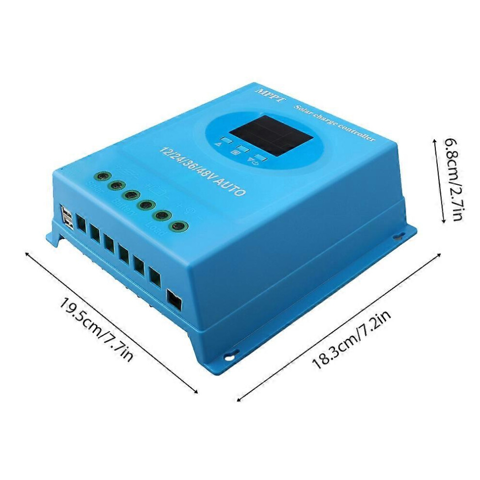 (As Show, One Size) 120A Mppt Solar Charge Controller 12V 24V 36V 48V Automatic Adaptation Charge Controller With Blackl 6909775543221