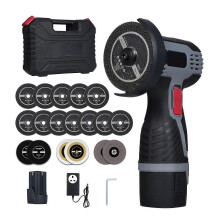 (As show, One size) Brushless Angle Grinder 28000RPM Cordless Angle Grinder Electric Grinding Tool Mini Angle Grinder wi
