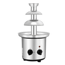 (As show, One size) 3 Tier Electric Chocolate Fountain Machine with Tray Automatic Temperature Control Non Stick Stainle