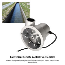 (As show, One size) 36W/50W/100W Water Turbine Water Turbine Generator Permanent Magnet Brushless Motor 12V Battery Char