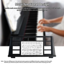 (As show, One size) Keyboard Music Stand Portable Electronic Keyboard Music Score Stand Sheet Musical Instrument Accesso