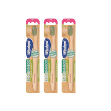 3pc Wisdom ECO Bamboo Toothbrush SOFT 100% Natural & Plant Based