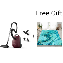 AB51C2DR 5000 Bagged Cylinder Vacuum Cleaner+Meiju Modern Rug 3D marbl