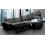 ENZO SOFA BED WITH STORAGE RIGHT BLACK AND GREY FABRIC FAXU LEATHER 3
