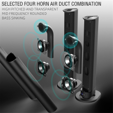 TV Sound Bar Bluetooth Speaker AUX/BT/OPT Connection Box 2 in 1 Separable Home Theater System FM Radio