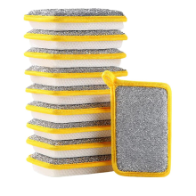 Keukenafwasspons voor het afwassen, keukenreiniging, dubbelzijdige sponzen, multifunctionele sponzen, nat en droog, 10 stuks