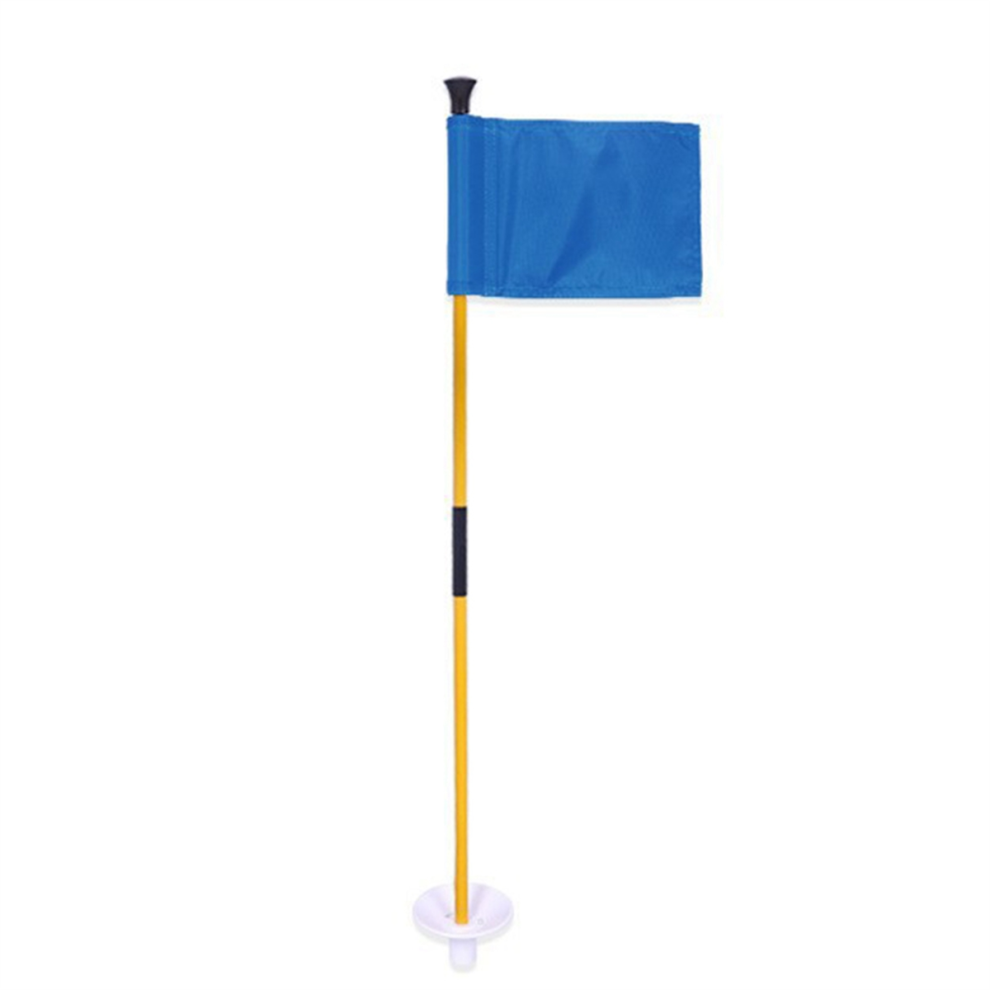 Blue Golf Green Flag, Two-Section Detachable Flagpole, Easy to Carry Target Flag Hole Cup-image-OPC-PH59WMR-NEW