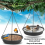 Hanging Bird Bath Feeder Round Tray Thickened Resin Deep Water 6