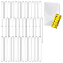Set van 50 stuks acryl ijsstokjes en wikkels, herbruikbaar ijs voor zelfgemaakte taart en dessert, 4,5 inch