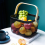 Metal Mesh Basket, Multi-Functional Hanging Kitchen Baskets Fruit Basket with Handle for Bathroom Picnic Black 4