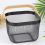 Metal Mesh Basket, Multi-Functional Hanging Kitchen Baskets Fruit Basket with Handle for Bathroom Picnic Black 7