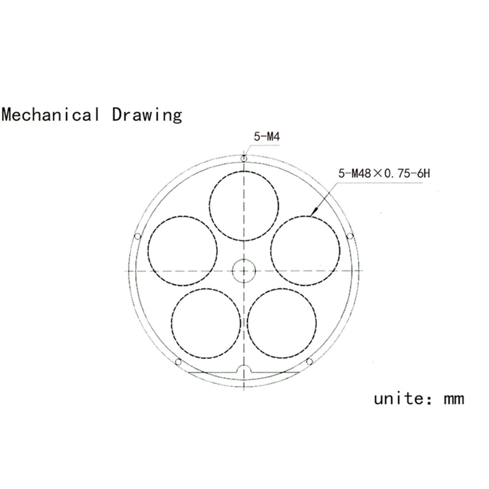 Telescope Filter Wheel Metal 5 Positions For Eyepiece Astronomical Telescopes 1.25Inch 4853024056104