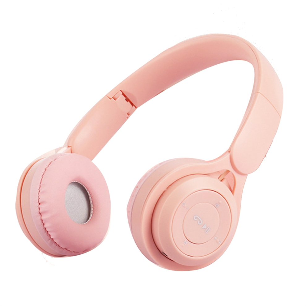 Headband Bluetooth Headset Y08 Wireless Portable Foldable Children Pinkish 4853024056692