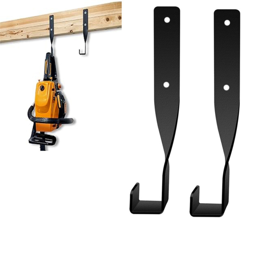 Chainsaw Wall Mount Holder Backpack Blower Rack Accessories for Garage Wall,Weed Eater String Trimmer Hanger 2PCS 2