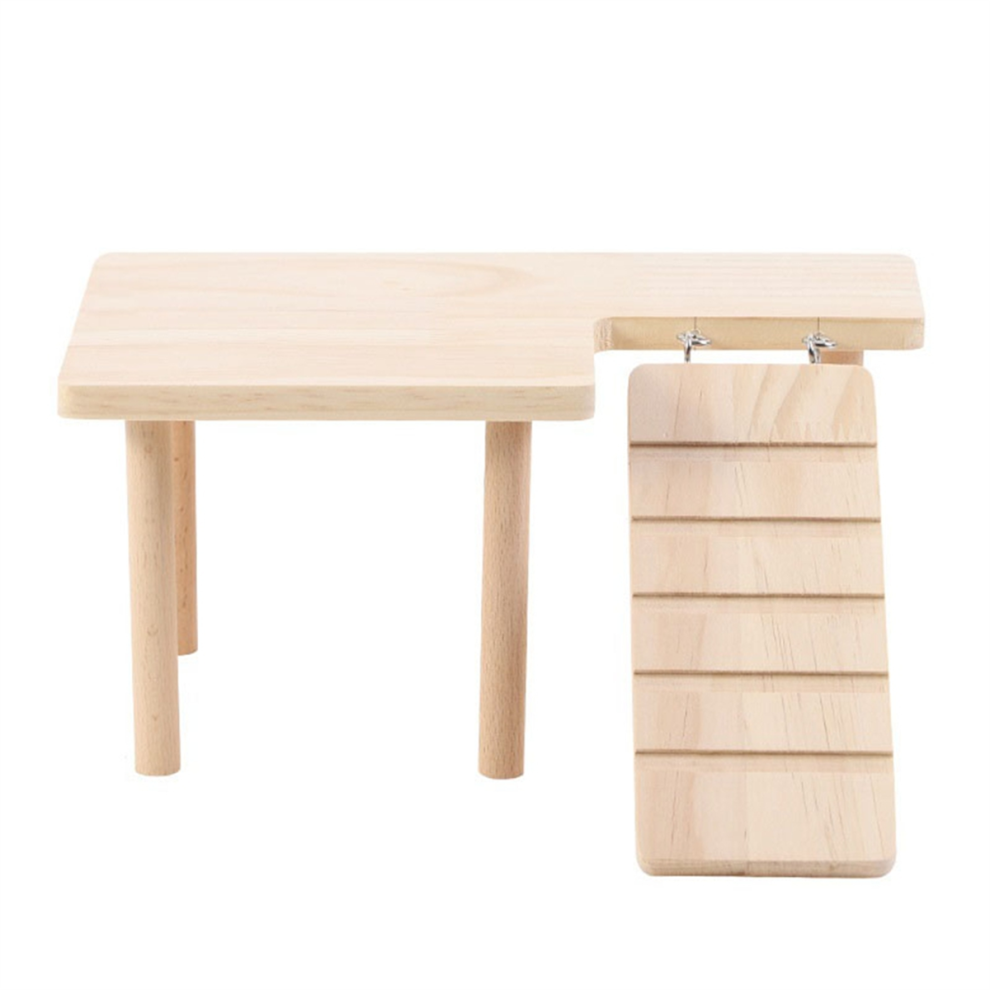Échelle en bois pour hamster, plateforme, planche de saut, aire de jeux, jouet d'escalade, petit escalier pour animaux de compagnie