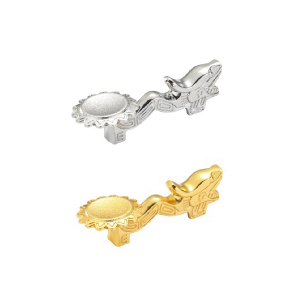 Porte-baguettes en alliage rétro dragon, support pour couteaux, cuillères, fourchettes, repose-baguettes, or et argent, 2 pièces