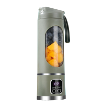 Licuadora portátil, exprimidor eléctrico, mezclador de frutas, recargable por USB, mini exprimidor personal, 12 cuchillas, 3 velocidades B