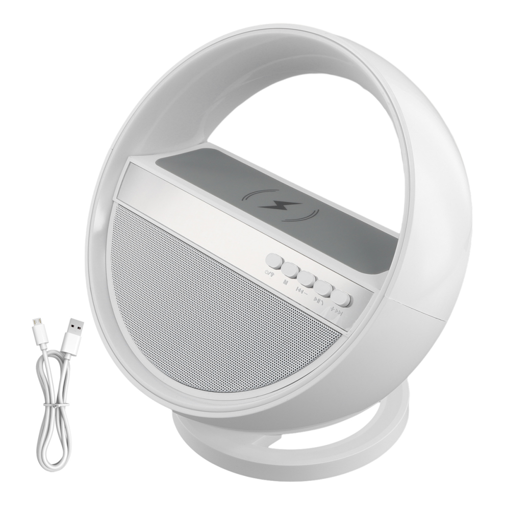 G5 Bluetooth Speaker With Intelligent Wireless Fast Charging Colorful Rgb Wake Up Usb Stage Bedside Ambient Light 4853024065892