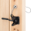 Self Locking Gate Latch for Wooden Fence Heavy Duty, Steel Spring Cable Pull String Hardware Lock Garden 2