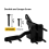 Self Locking Gate Latch for Wooden Fence Heavy Duty, Steel Spring Cable Pull String Hardware Lock Garden 5