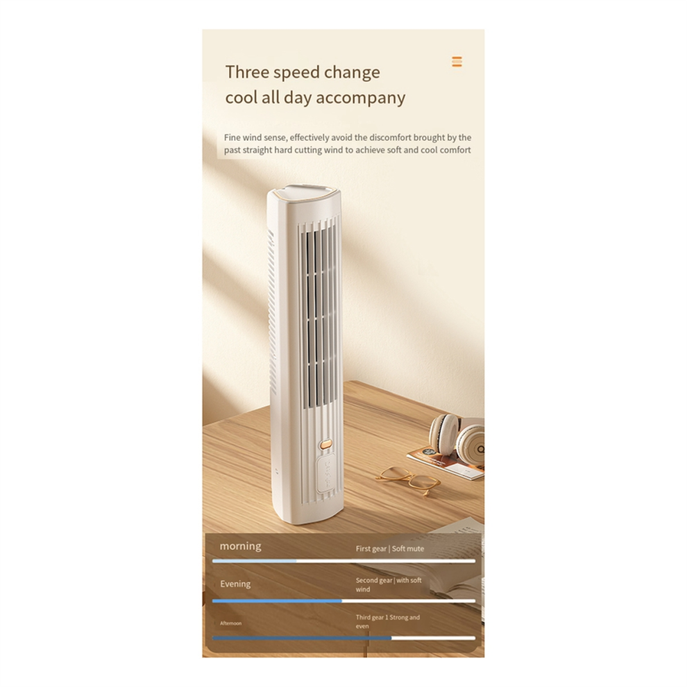 Climatiseur portatif automatique à distance, mini climatiseur personnel USB avec ventilateur électrique à 3 vitesses, kaki