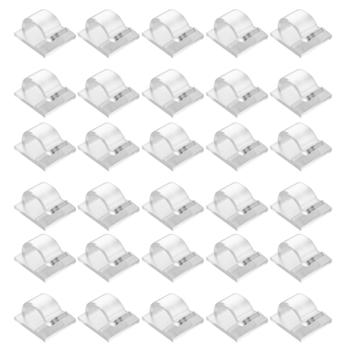 Hooks for Outdoor String Lights Clips 30 Pack Clear Light Hook with Waterproof Adhesive Backing 1