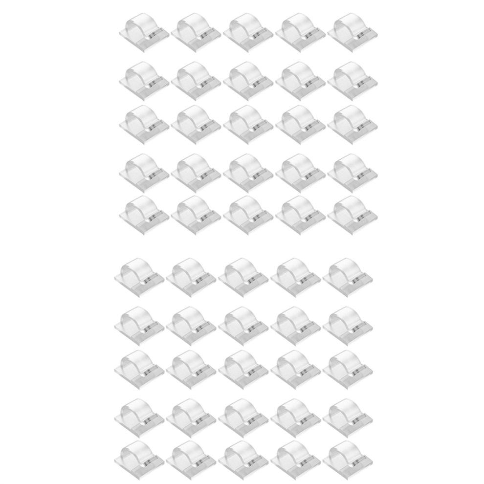Hooks For Outdoor String Lights Clips 50 Pack Clear Light Hook With Waterproof Adhesive Backing Lamp 4853024070865