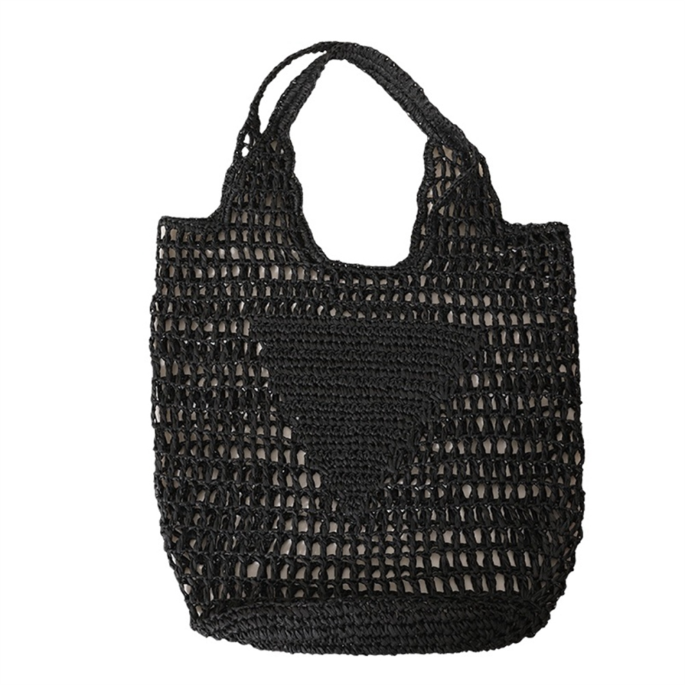 Zomermode Strandtassen Dames Schoudertas Holle Handgeweven Eenvoudige Zachte Handtas Grote Casual Tote Opbergruimte H
