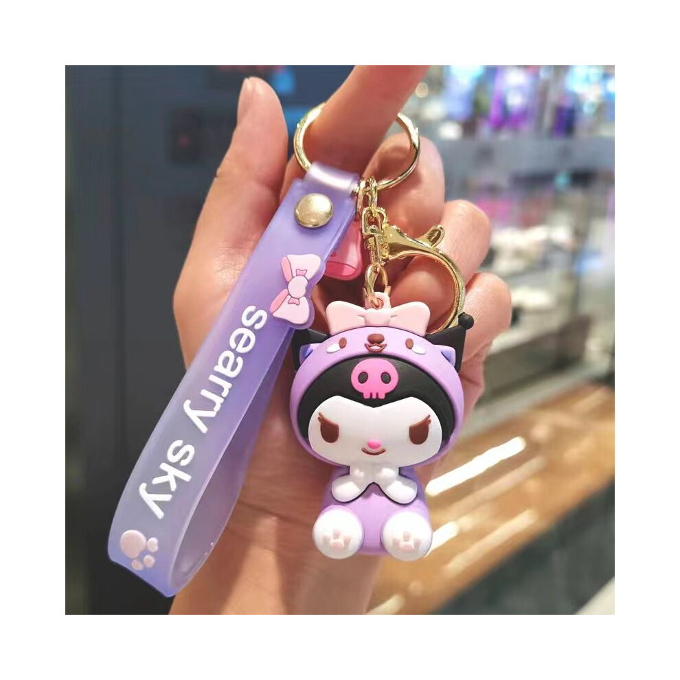 (Kuromi) Melody My Kuromi Cinnamoroll Hello Kitty Pendant Figure Toy Gift Xmas Keychain Not,Specified