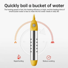 (As show, One size) 2500W Tankless Water Heater Electric with Auto Off Anti-scald Stainless Steel Protective Guard Indic