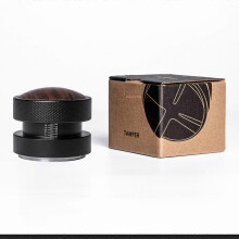 (As show, One size) Coffee Tamper Elastic Powder Pressing with Built-in Spring and Scale Detachable SUS 304 Stainless St