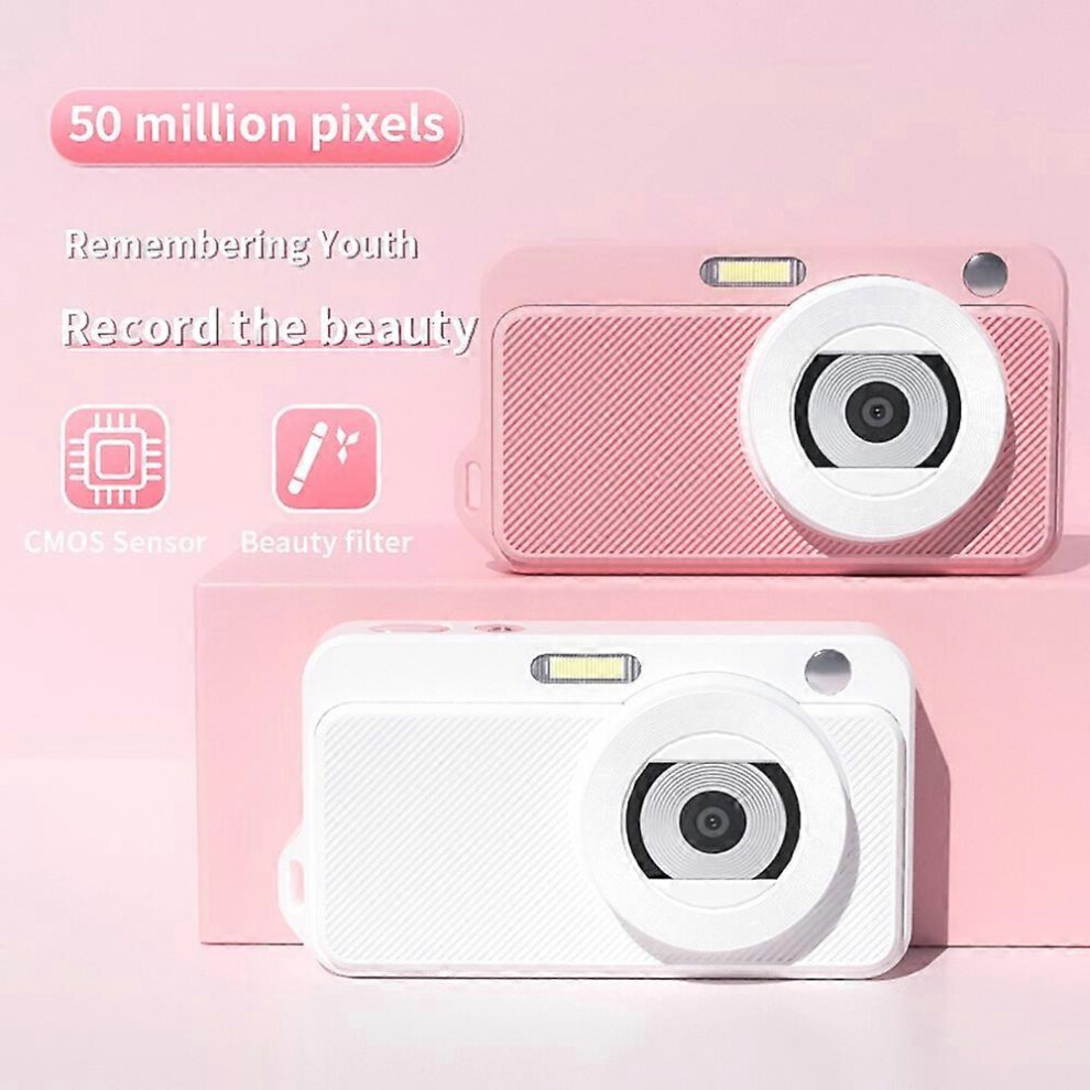 (As Show, One Size) 4K Digital Camera Digital Video Camera 50Mp 2.2 Inch Ips Screen Auto Focus 16X Digital Zoom Anti-Sha 6909775544129