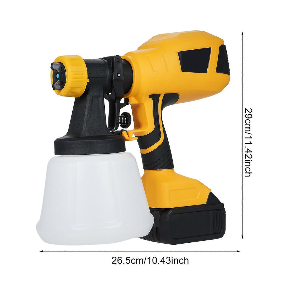 (As Show, One Size) 20V Cordless Paint Sprayer With 3.0Ah Battery, Handheld Electric Paint Spraying Machine With 4 Nozzl 6909775622070