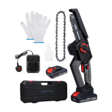 (As show, One size) Cordless Chainsaw 6inch Chainsaw Brushless Electric Chainsaw for Logging and Tree Cutting Wood Proce