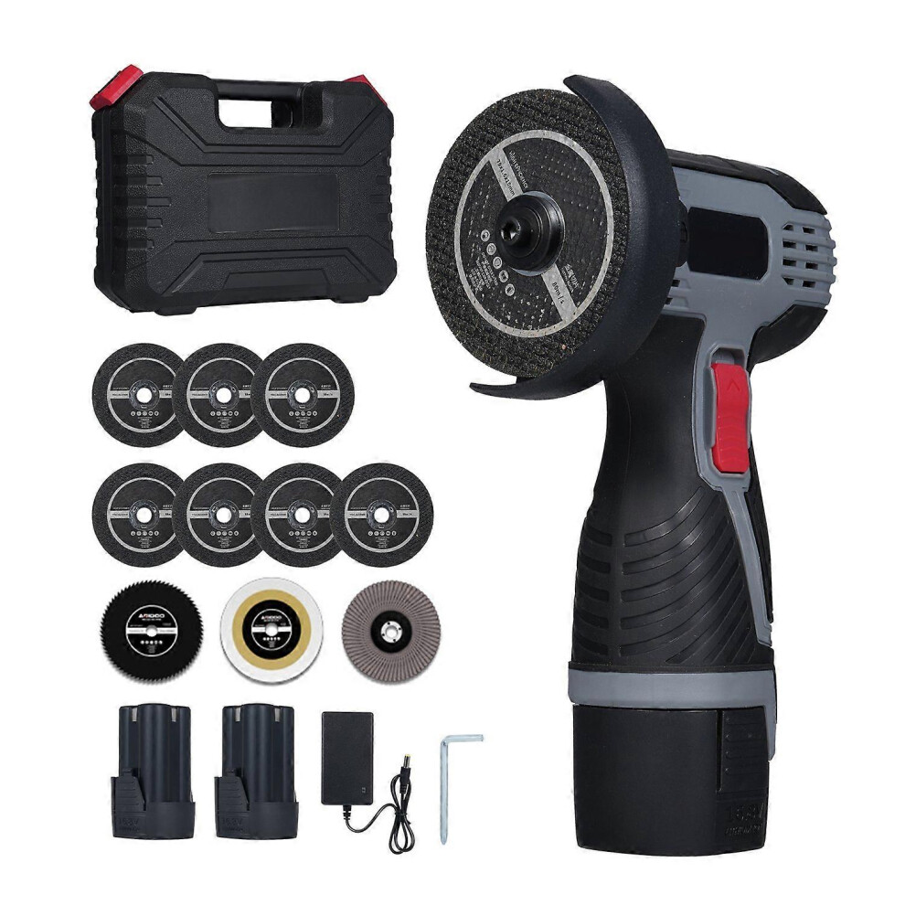 (As Show, One Size) Angle Grinder 28000Rpm Cordless Angle Grinder Electric Grinding Tool Mini Angle Grinder With 16.8V 2 6909775535486