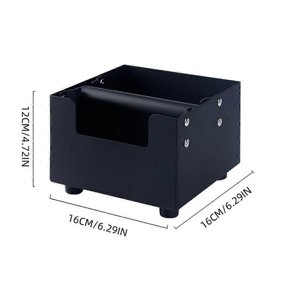 (As Show, One Size) Large Capacity Coffee Knock Box 45 Steel Shock-Proof Espresso Accessories Coffee Grounds Container W 6909775641231