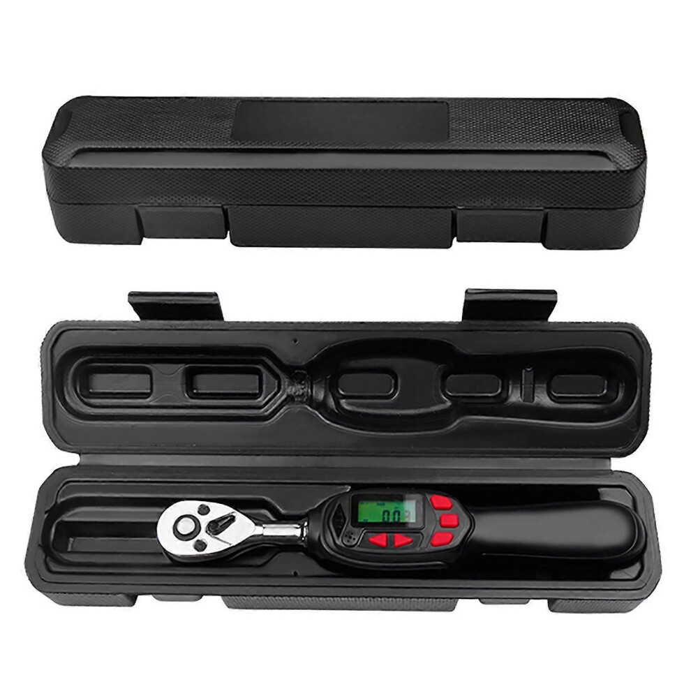 (As Show, One Size) 3/8" Digital Torque Wrench With Buzzer And Led Flash Notification 3-60Nm And 2% High Accuracy Suppo 6909775597910