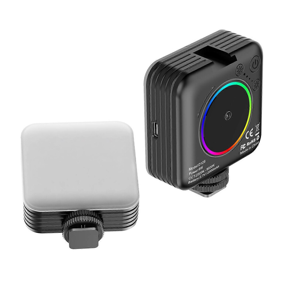 (As Show, One Size) Mini Rgb Fill Led Video 2500K-9000K Dimmable 8 Scene Ing Effects Video Conference L Light 6909775553572