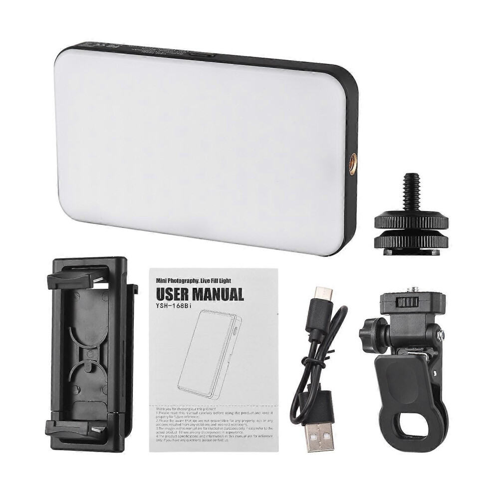 (As Show, One Size) Pocket Led Video Led Fill Video Conference 2500K To 9000K Dimmable Built In 3000Ma Light 6909775574133